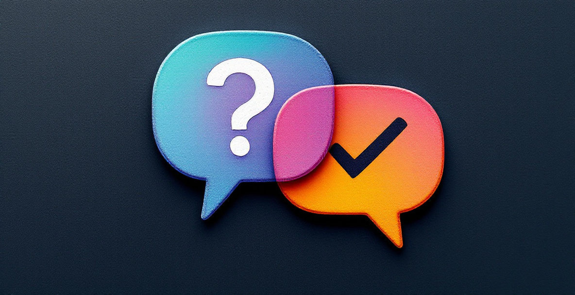 Illustration representing proactively answering common customer questions in the Q&A section of a Google Business Profile