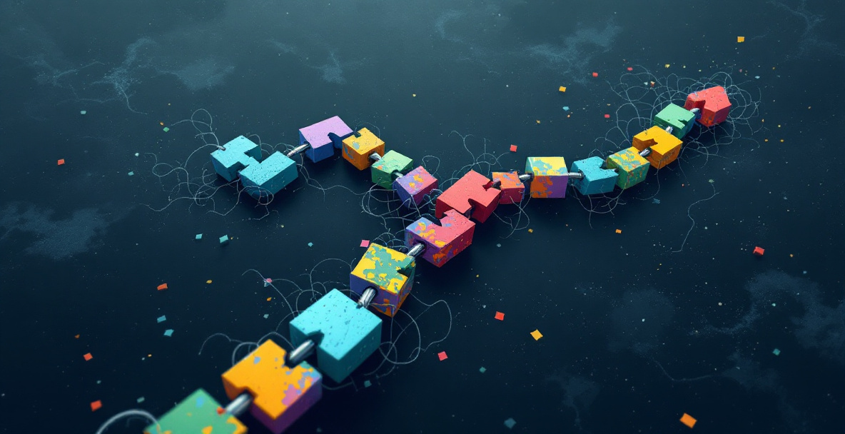 Conceptual image representing common mistakes in customer journey mapping, such as outdated maps and disconnected marketing channels