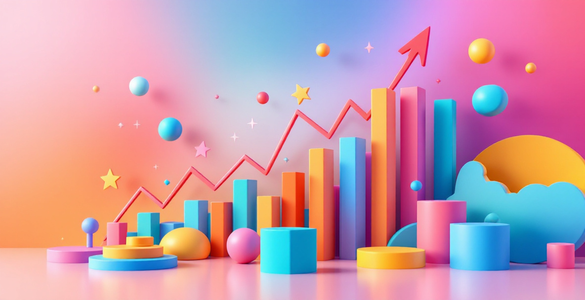 Visuel repræsentation af nøgletal og data, der viser hvordan man følger performance af Google Ads-kampagner