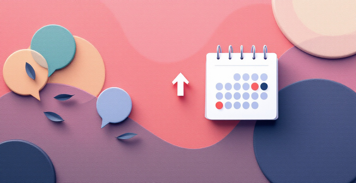 Illustration of a monthly calendar reminder representing how often to check Google rankings for consistent trend tracking