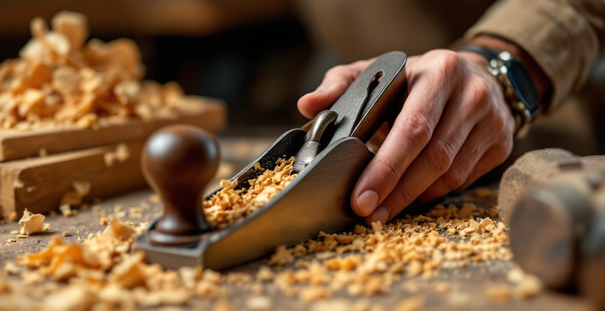 Adjusting a hand plane's blade and mouth opening to avoid common mistakes when planing wood by hand